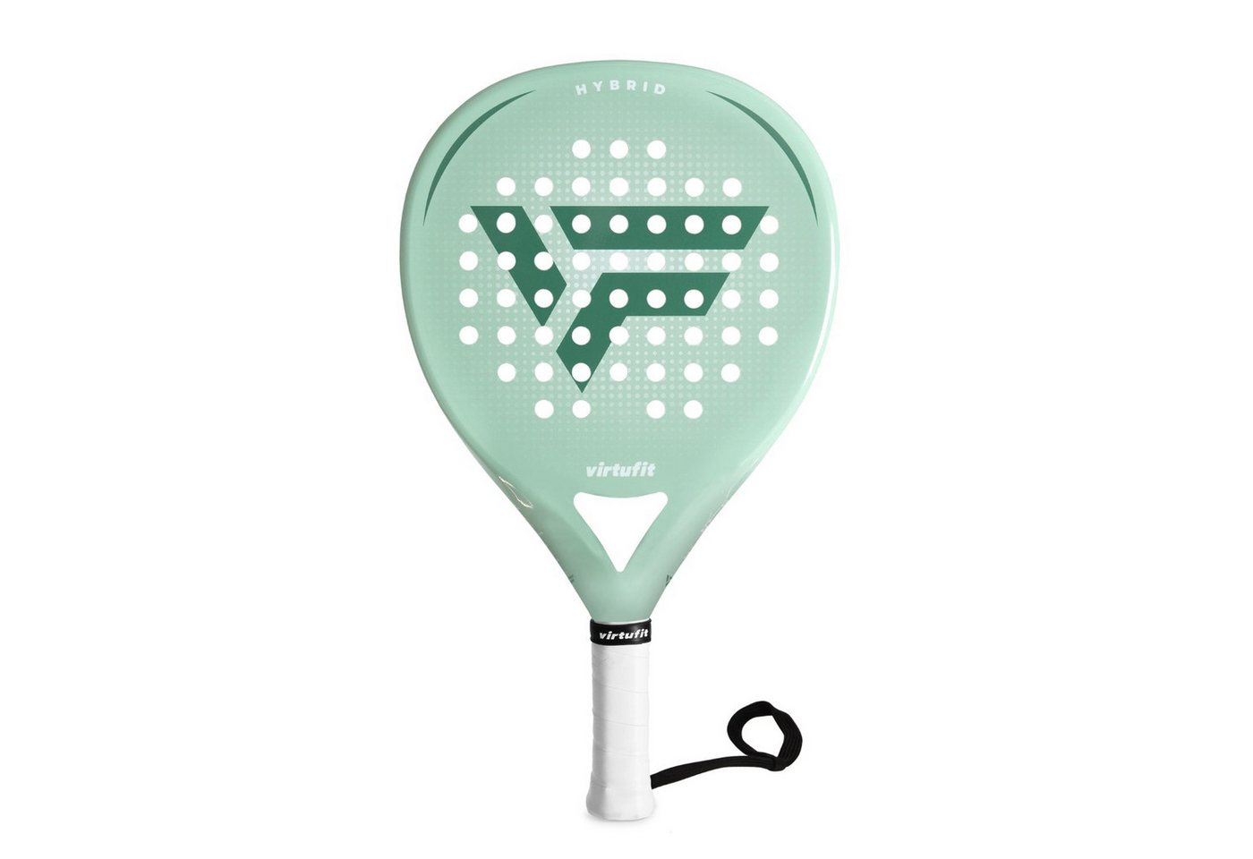 VirtuFit Padelschläger VirtuFit Hybrid Padel Set - Mintgrün - 3 Bälle - Overgrip Bild 5