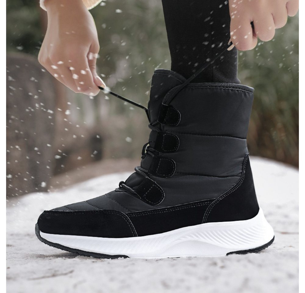 HUSK'SWARE Schneeschuhe Bequeme Damen-Winter-Schneestiefel (Warme Wanderschuhe, High-Top-Schuhe), Warme gefütterte Damen-Winterstiefel – ideal für kalte Tage Bild 3