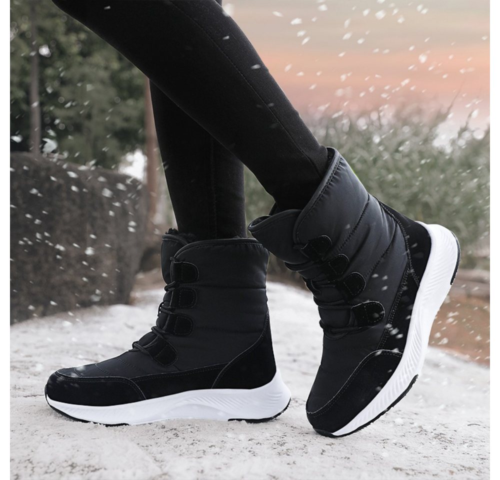 HUSK'SWARE Schneeschuhe Bequeme Damen-Winter-Schneestiefel (Warme Wanderschuhe, High-Top-Schuhe), Warme gefütterte Damen-Winterstiefel – ideal für kalte Tage Bild 4