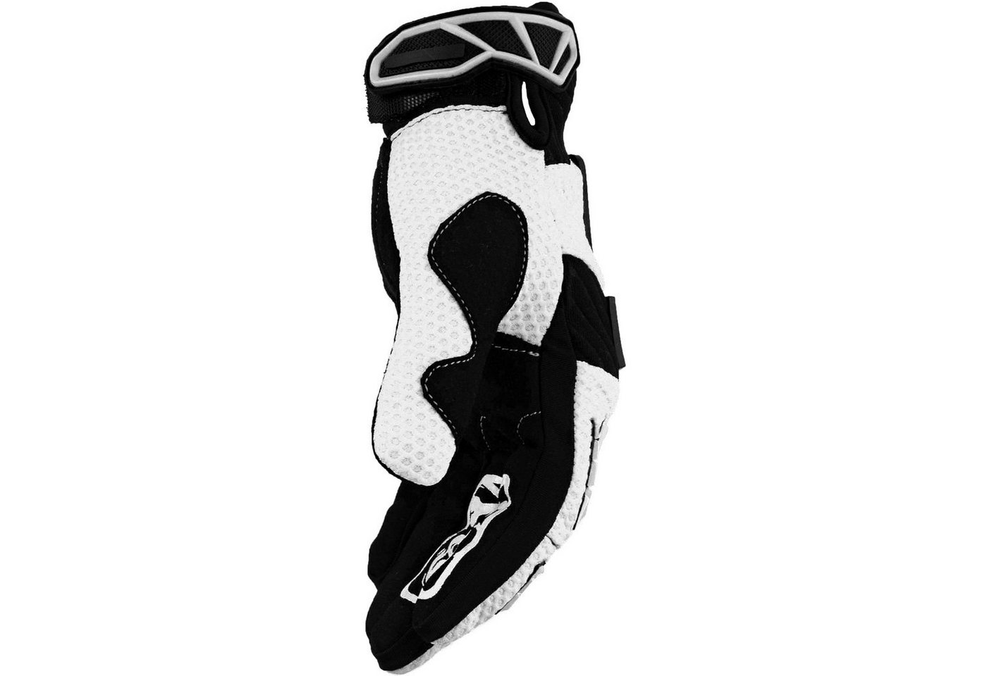 Motorradhandschuhe Faustschlag weiß Weiteneinstellung Bild 2