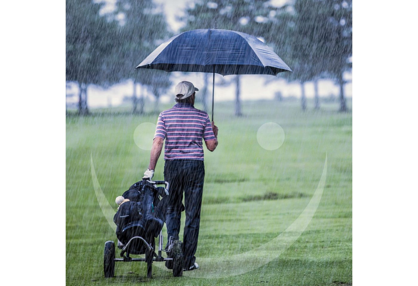 Gravidus Golfregenschirm Großer Golfschirm Regenschirm Stockschirm Automatik XXL 132 cm Bild 2