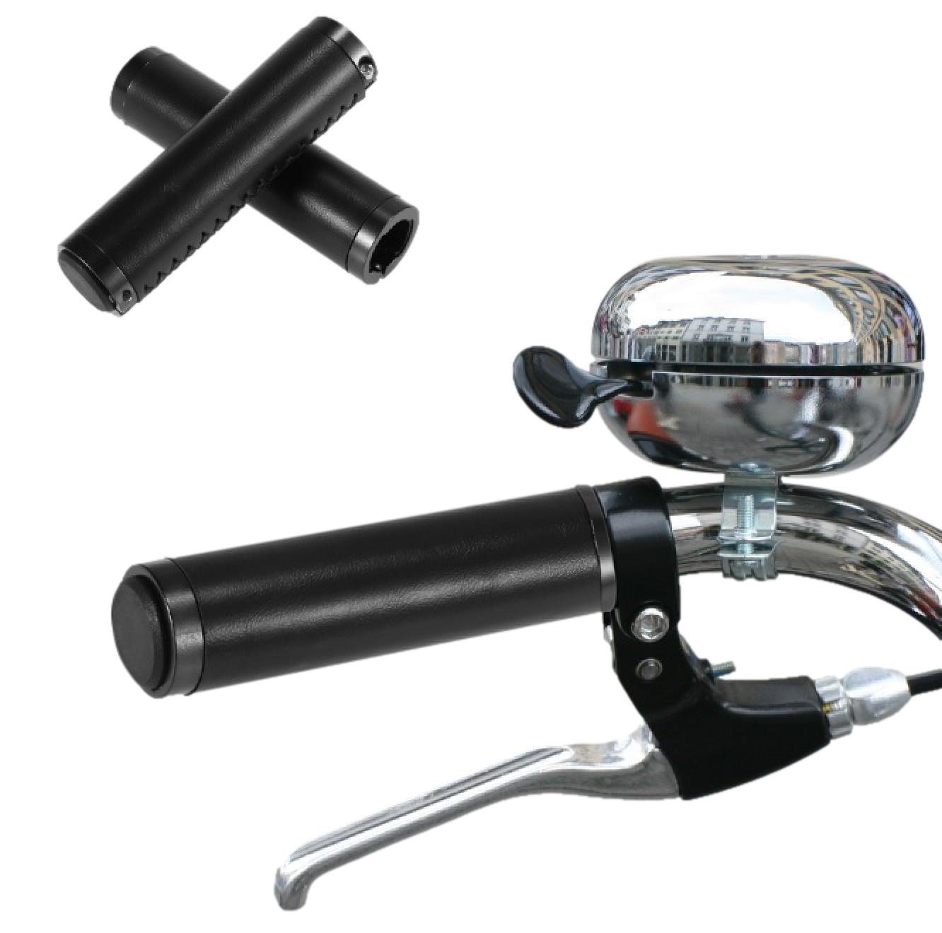 BAYLI Fahrradlenkergriff Bayli Fahrrad Lenkergriffe aus Kunstleder, Leder Optik, ergonomische Bild 4