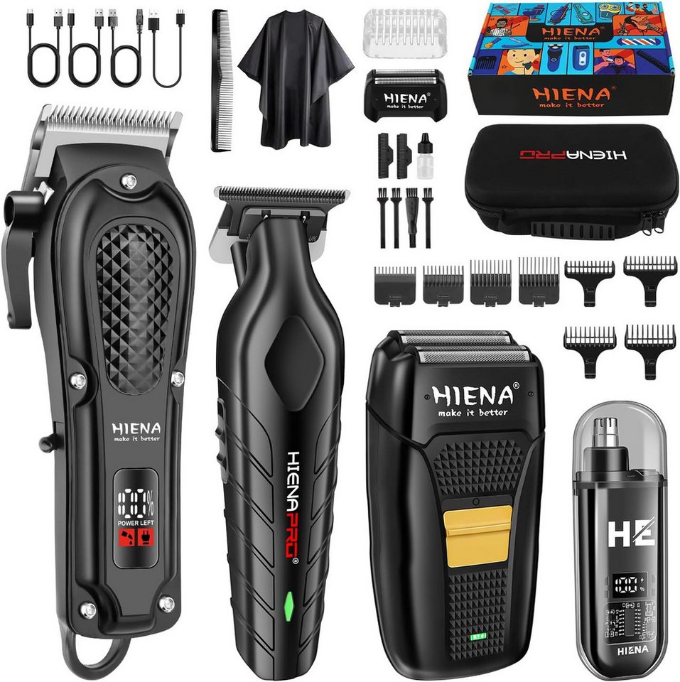 feinlux Haarschneider Professionelles Haarschneidemaschine Set für Herren, profi Barber Rasierer Herren LED Elektrisch Herrenhaarschneider, Barttrimmer und Folienrasierer, für Stylisten und Friseure Grooming Bild 4