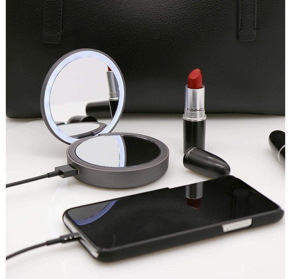 Lotta Power Makeup Mirror Power - Zusatzakku mit Schminkspiegel - space grey Powerbank Bild 4