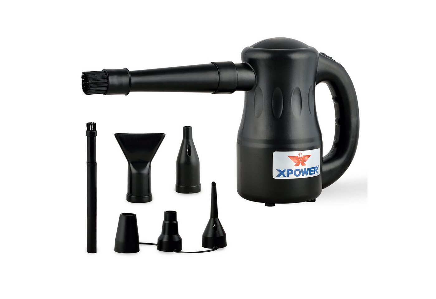 XPOWER Handstaubsauger Trockner A-2 Computerbetriebener Druckluftstaubsauger, Luftpumpe, 550 W, mit Beutel, Zweigangverstellung, kompakte Größe, starke Leistung, ABS-Gehäuse Bild 2