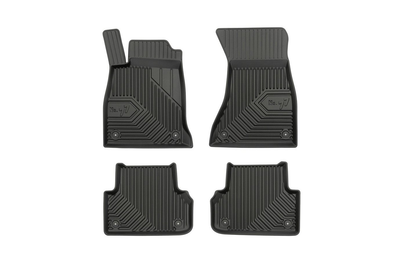 OMAC Auto-Fußmatten Gummimatten für Audi A5 Sportback F5 2016-2024 TPE Schwarz 4 Teile (4 St), für Audi A5 Sportback F5 2016-2024 Audi A5 Sportback F5 2016-2024, Antirutsch,Wasserfest,Einfache Installation Bild 5