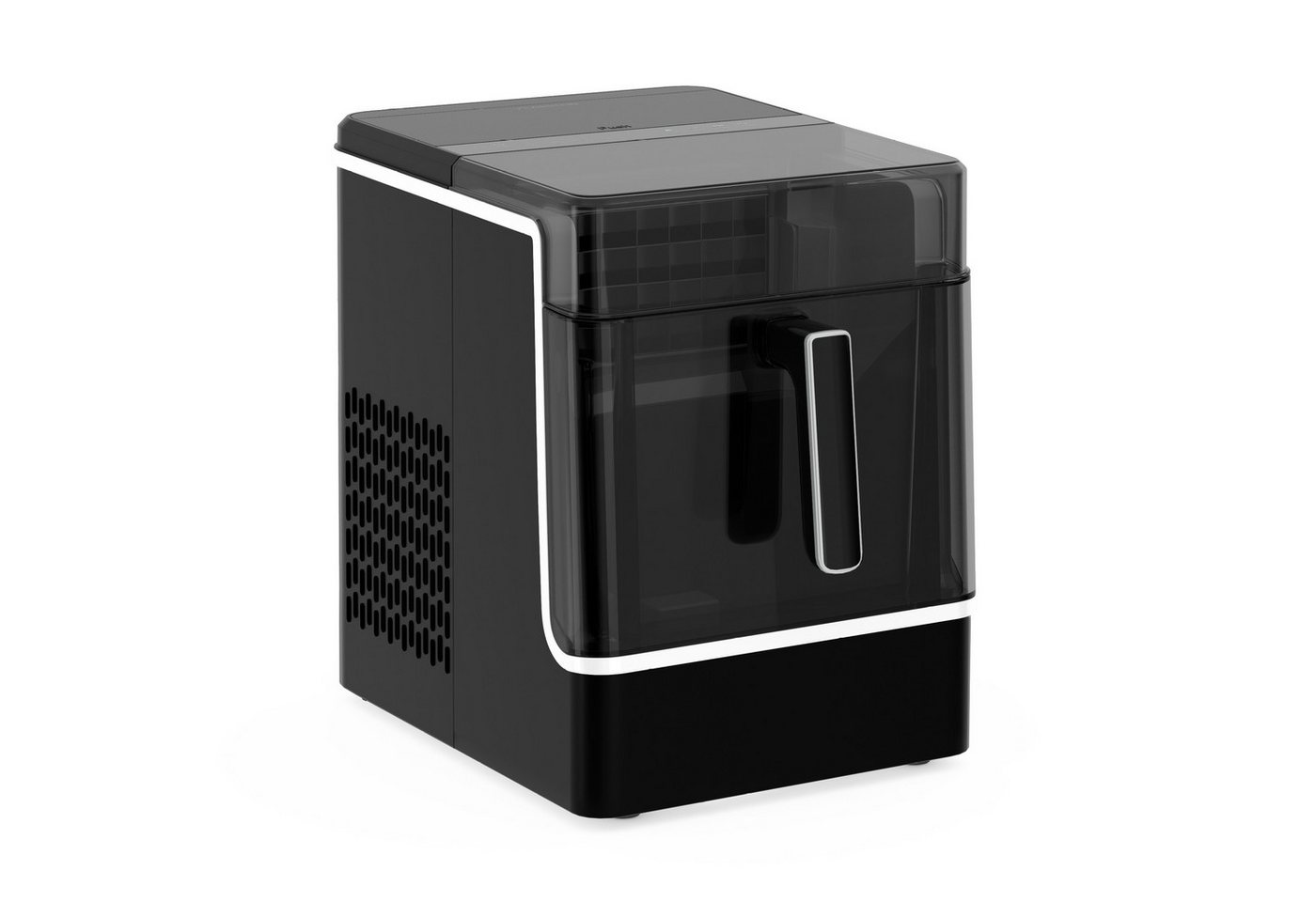 Klarstein Eiswürfelmaschine Ice Lux Eiswürfelbereiter, Edelstahl für Zuhause 23kg/Tag LED Display Touch 1,9 L Ice Maker