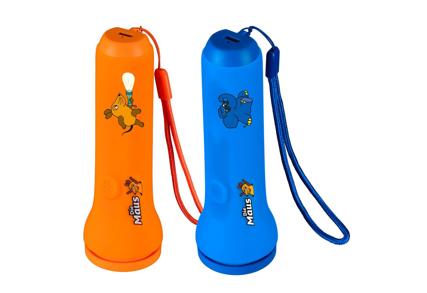 Die Maus DieMaus Kindertaschenlampe im 2er-Set Maus & Elefant Kinderfernglas
