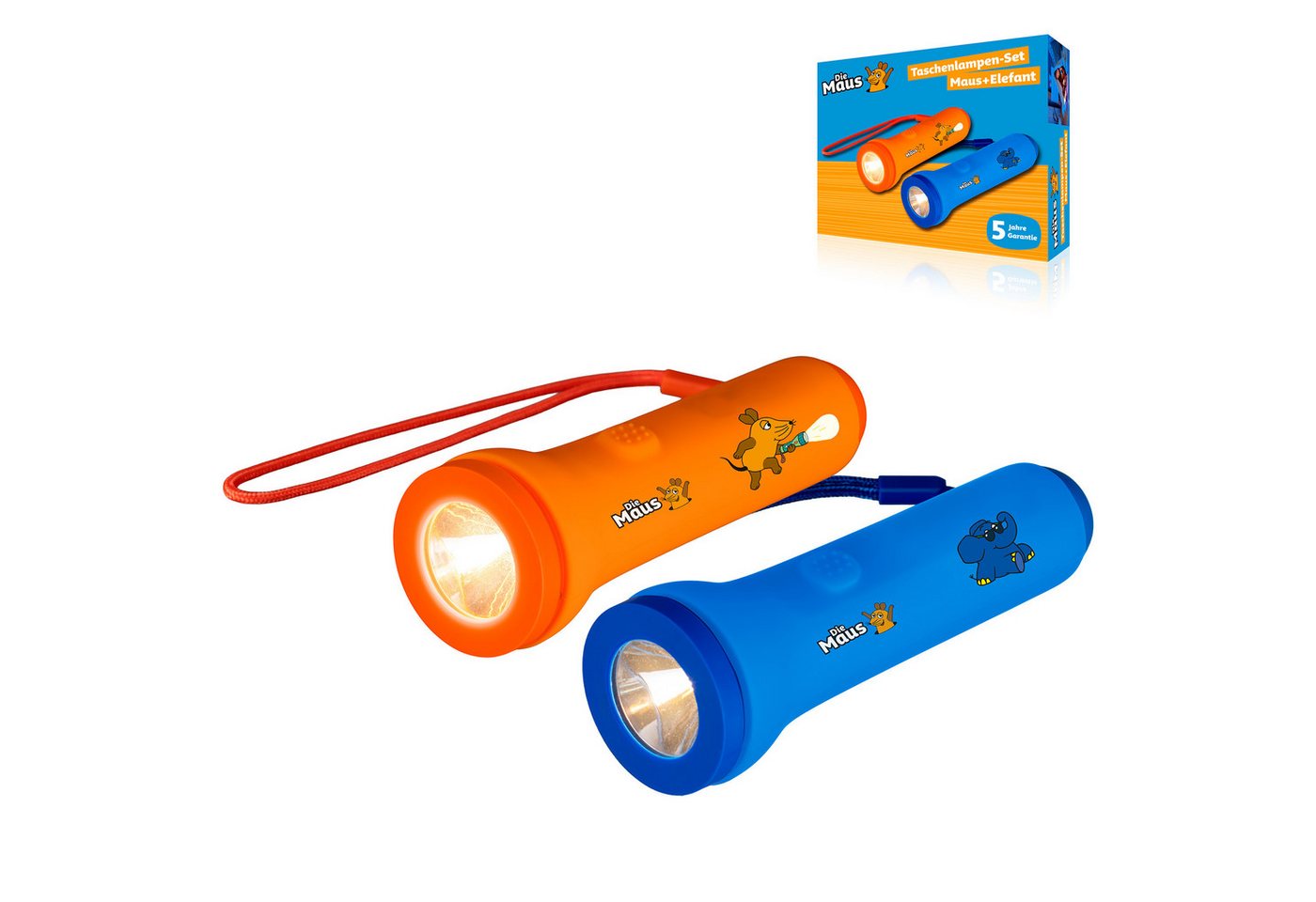 Die Maus DieMaus Kindertaschenlampe im 2er-Set Maus & Elefant Kinderfernglas Bild 5