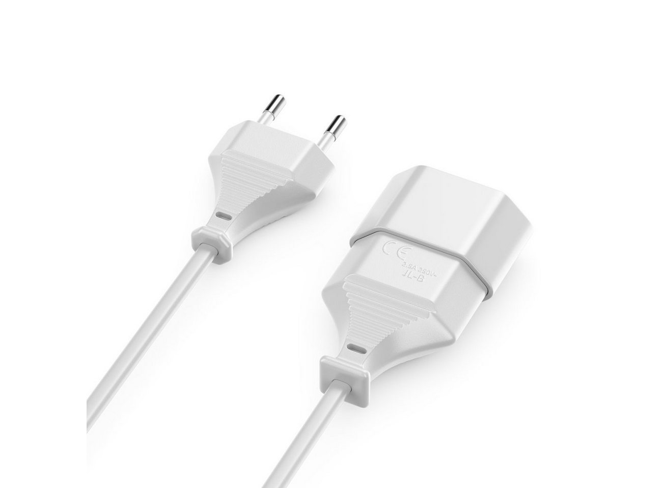 deleyCON deleyCON 6m Stromkabel Verlängerung Eurostecker auf Typ-C Euro Buchse Stromkabel Bild 2