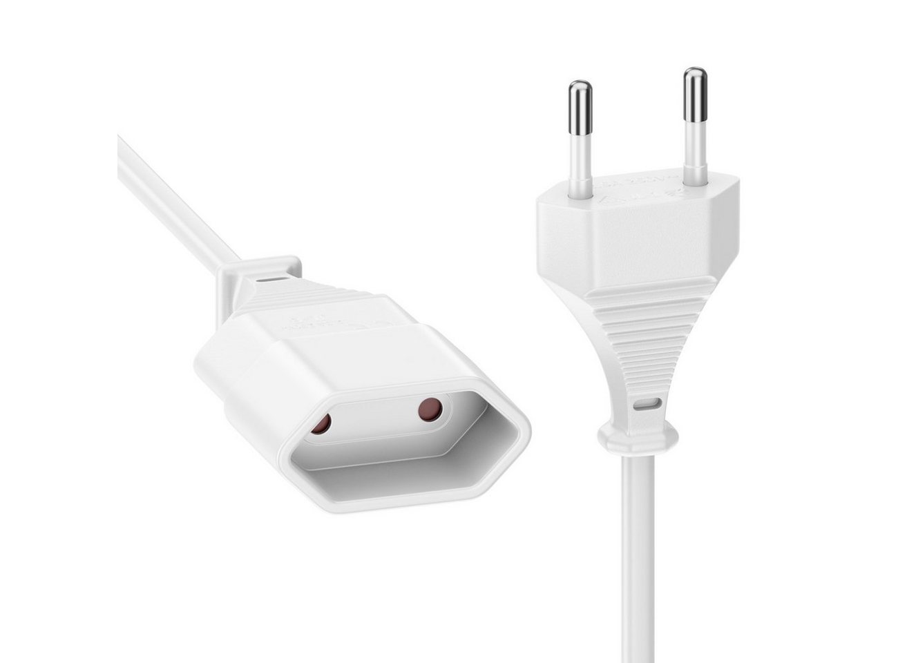 deleyCON deleyCON 6m Stromkabel Verlängerung Eurostecker auf Typ-C Euro Buchse Stromkabel Bild 5
