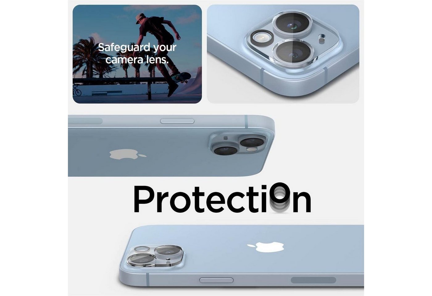 CoolGadget Schutzfolie Kameraschutz Glas für Apple iPhone 14 Plus, (Spar-Set 2in1, Staubgeschützt/Staubsicher), Schutzglas für Kamera-Linsen Panzerfolie für iPhone 14 Plus Folie Bild 2