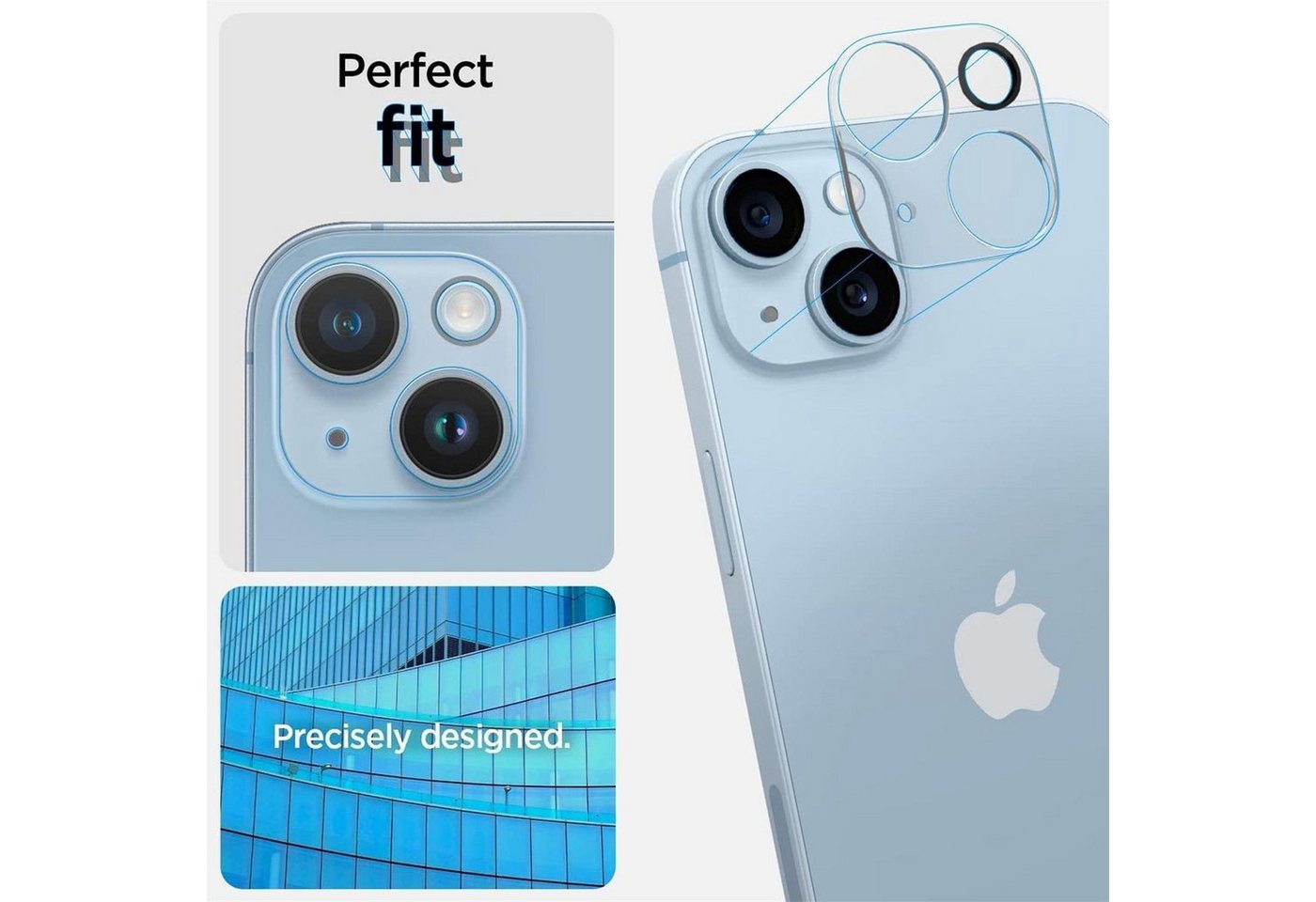 CoolGadget Schutzfolie Kameraschutz Glas für Apple iPhone 14 Plus, (Spar-Set 2in1, Staubgeschützt/Staubsicher), Schutzglas für Kamera-Linsen Panzerfolie für iPhone 14 Plus Folie Bild 4