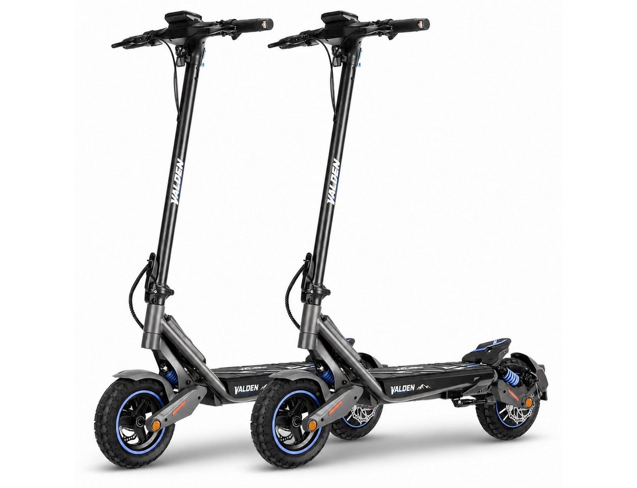 Valden E-Scooter GT mit Straßenzulassung 500 W 60 km Blinker pannensicher NFC Lock, 500 W, 20 km/h, 1000W Spitzenleistung, Vollfederung, 140 kg Tragkraft Bild 4