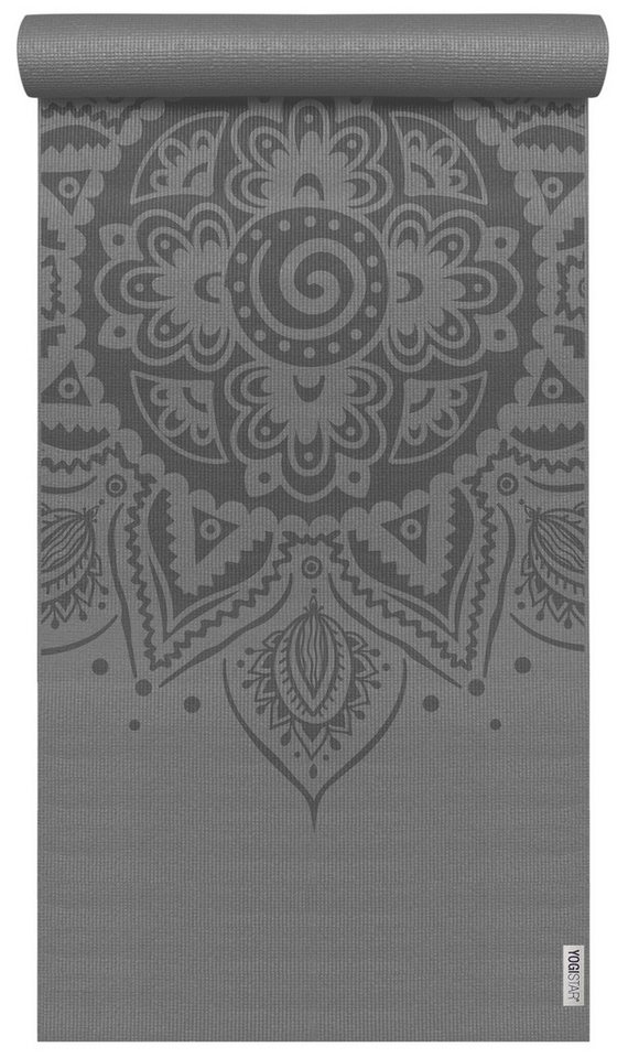Yogistar Yogamatte Yogamatte yogimat® basic - art collection - spiral mandala (Standard, 1-St., Standard), Spiral-Mandala: Symbol für schöpferische Kraft, schön & inspirierend