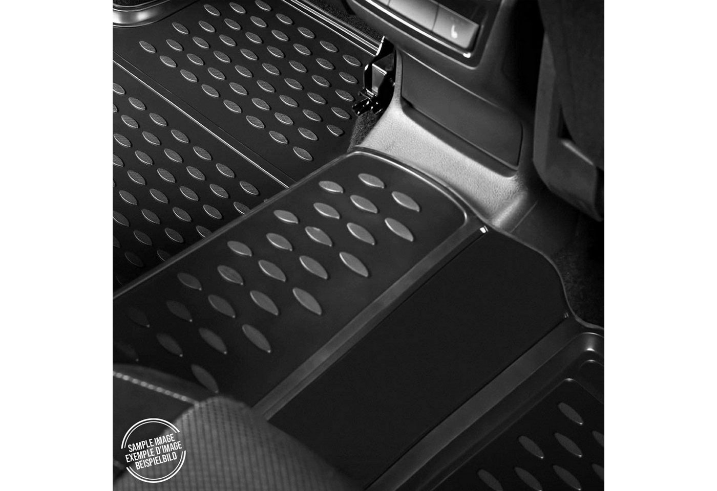 OMAC Auto-Fußmatten Fußmatten & Kofferraumwanne Set für Mercedes E Klasse W211 2002-2009 (5 St), für Mercedes E Klasse W211 2002-2009 Mercedes E Klasse W211 2002-2009, Einfache Installation,Antirutsch,Leicht zu reinigen Bild 3