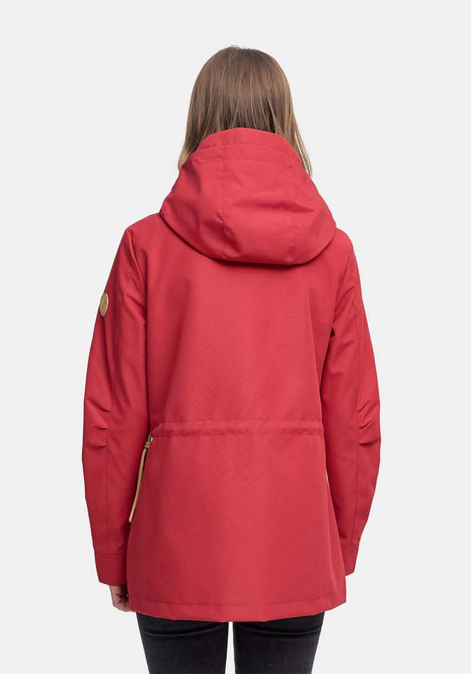Marikoo Outdoorjacke Sohaa Leichte Outdoorjacke mit Kapuze und Kordelzug