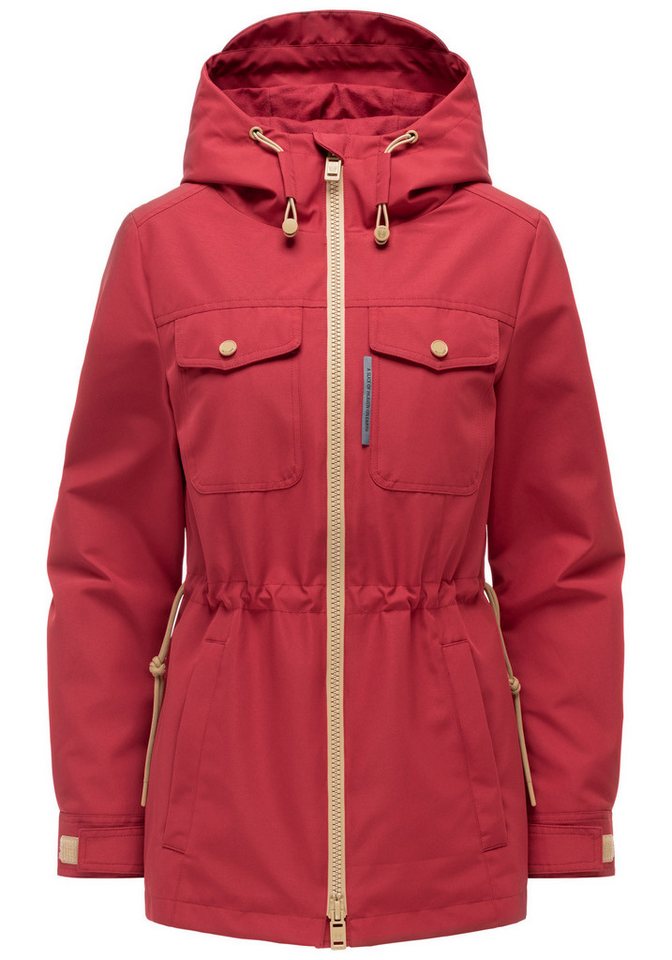 Marikoo Outdoorjacke Sohaa Leichte Outdoorjacke mit Kapuze und Kordelzug Bild 3