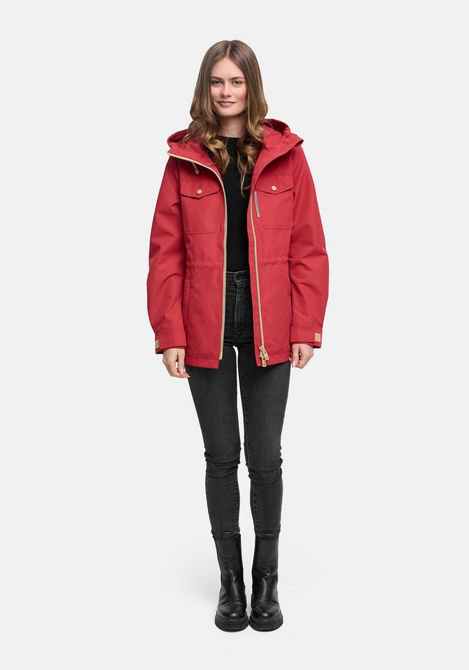 Marikoo Outdoorjacke Sohaa Leichte Outdoorjacke mit Kapuze und Kordelzug Bild 5