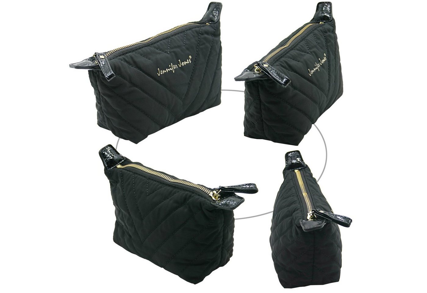 J JONES JENNIFER JONES Kosmetiktasche - Beautycase - Kulturtasche - Schminktasche, 2 Größen, praktisches Design