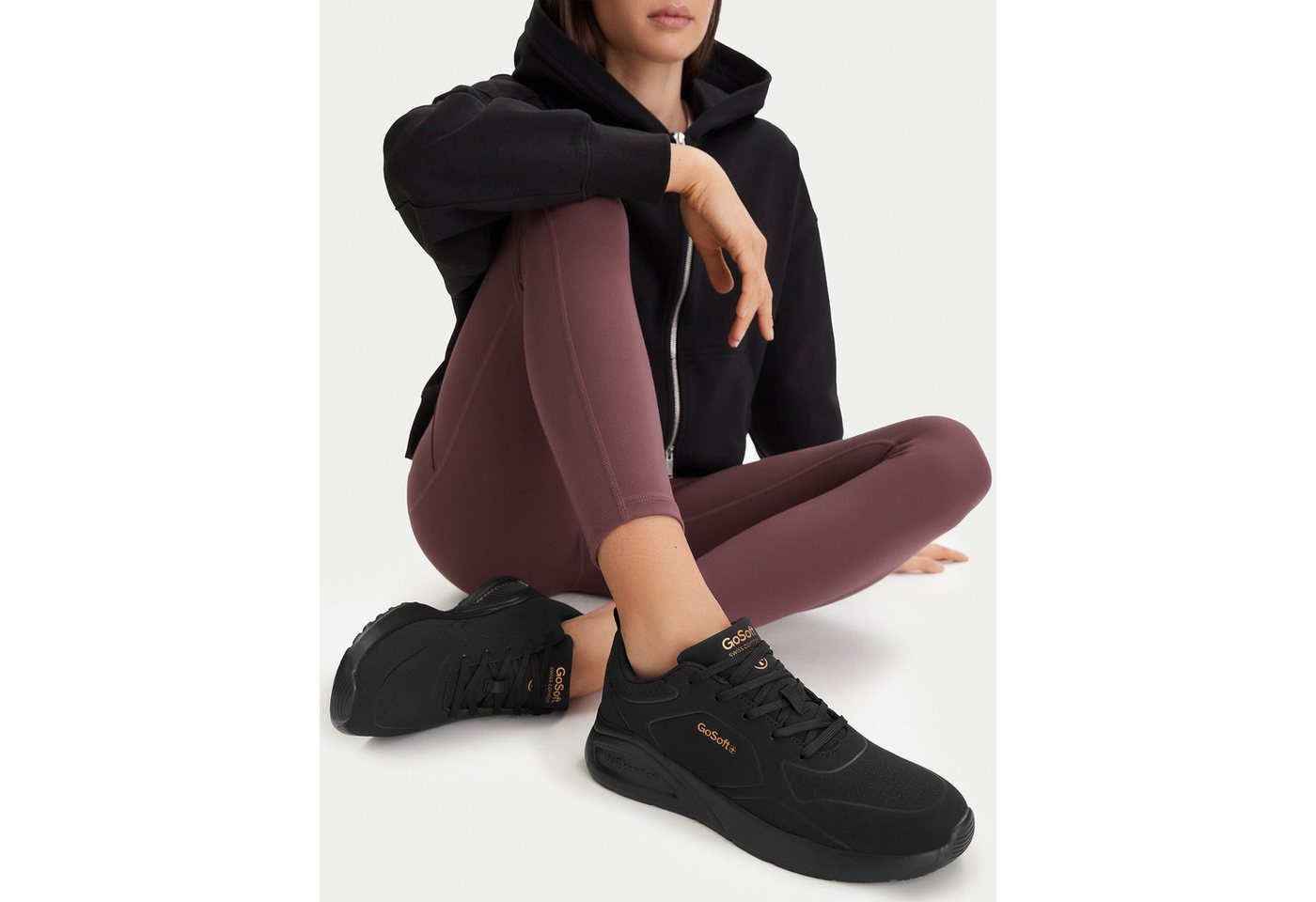 Go Soft Go Soft Damen Turnschuhe Schwarz Walkingschuh