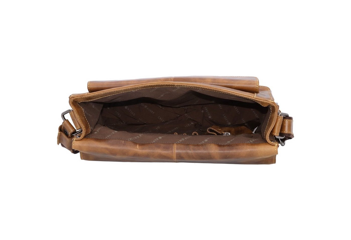 Greenburry Messenger Bag Cafe-Racer, Leder