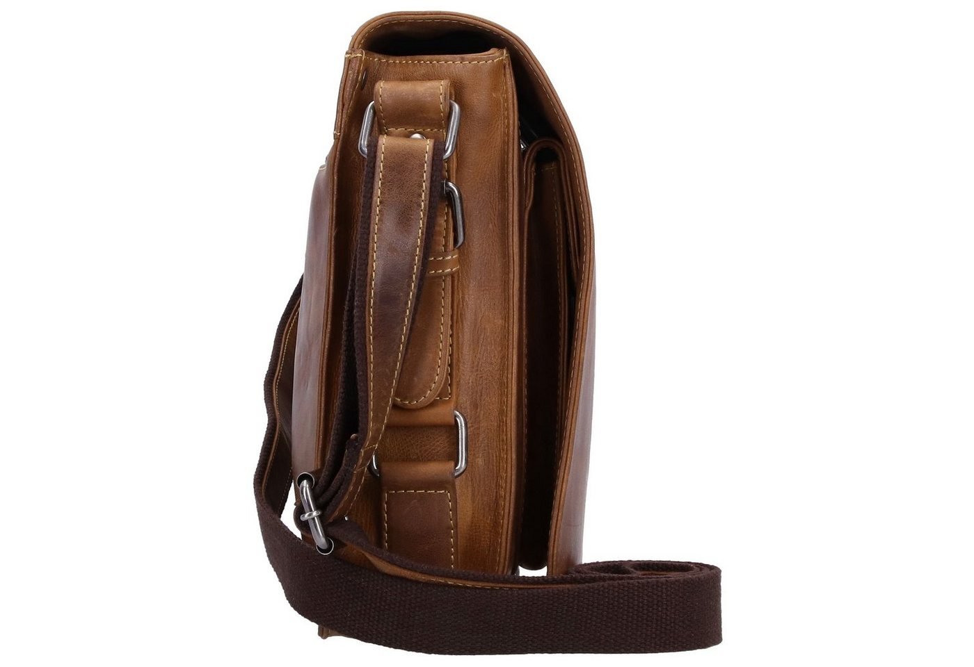 Greenburry Messenger Bag Cafe-Racer, Leder Bild 4