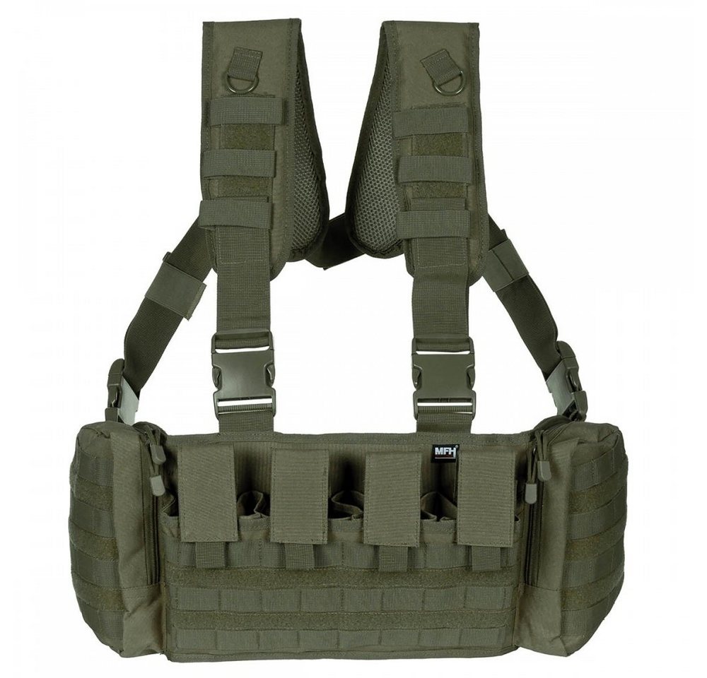 MFH Funktionsweste Chest Rig, Mission, oliv mit Modularsystem