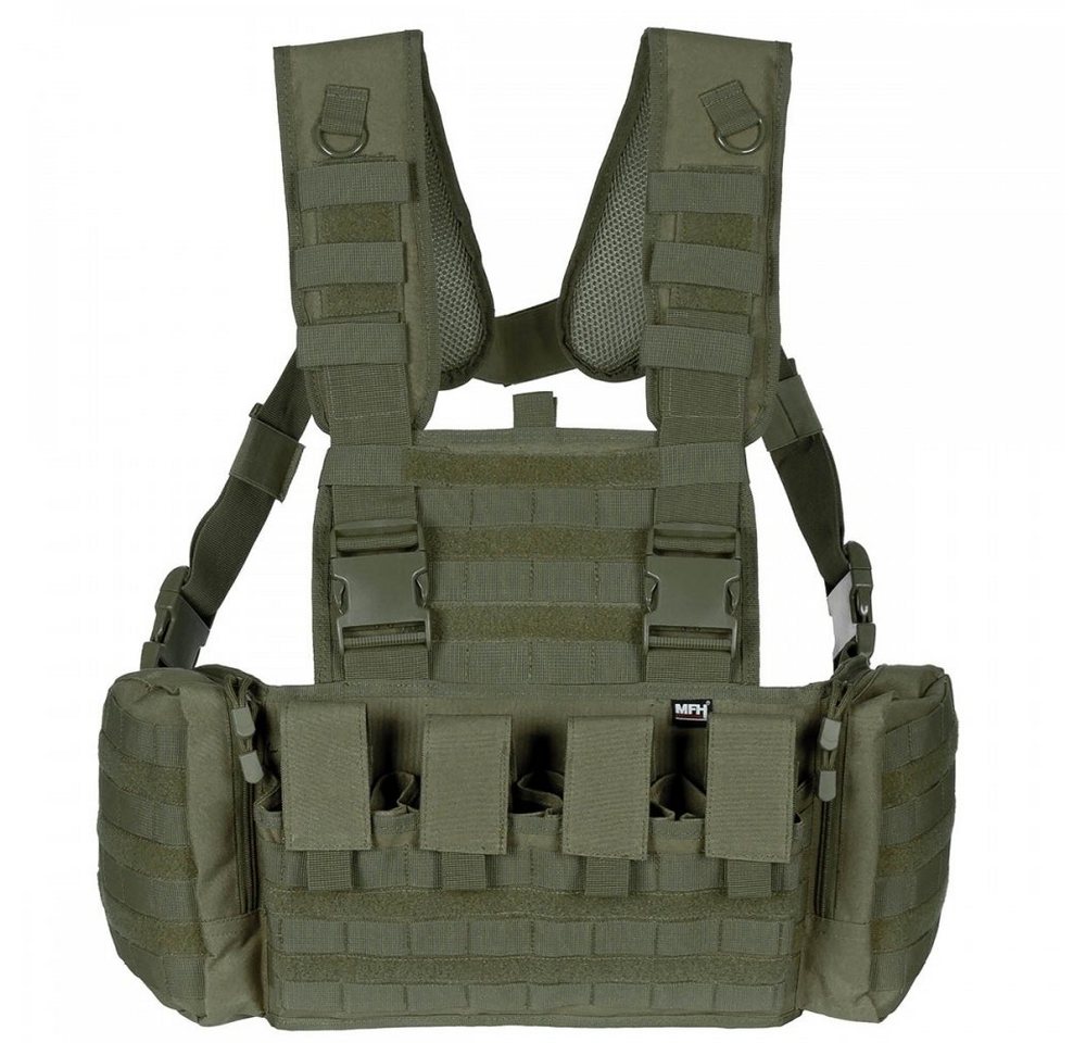 MFH Funktionsweste Chest Rig, Mission, oliv mit Modularsystem Bild 3