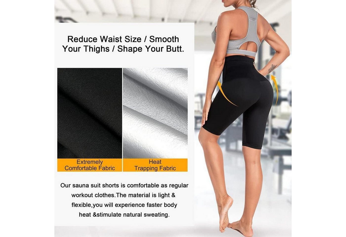 LuxusKollektion Sporthose Sauna Shorts Damen Thermo Abnehmen Laufen Yoga Bild 2