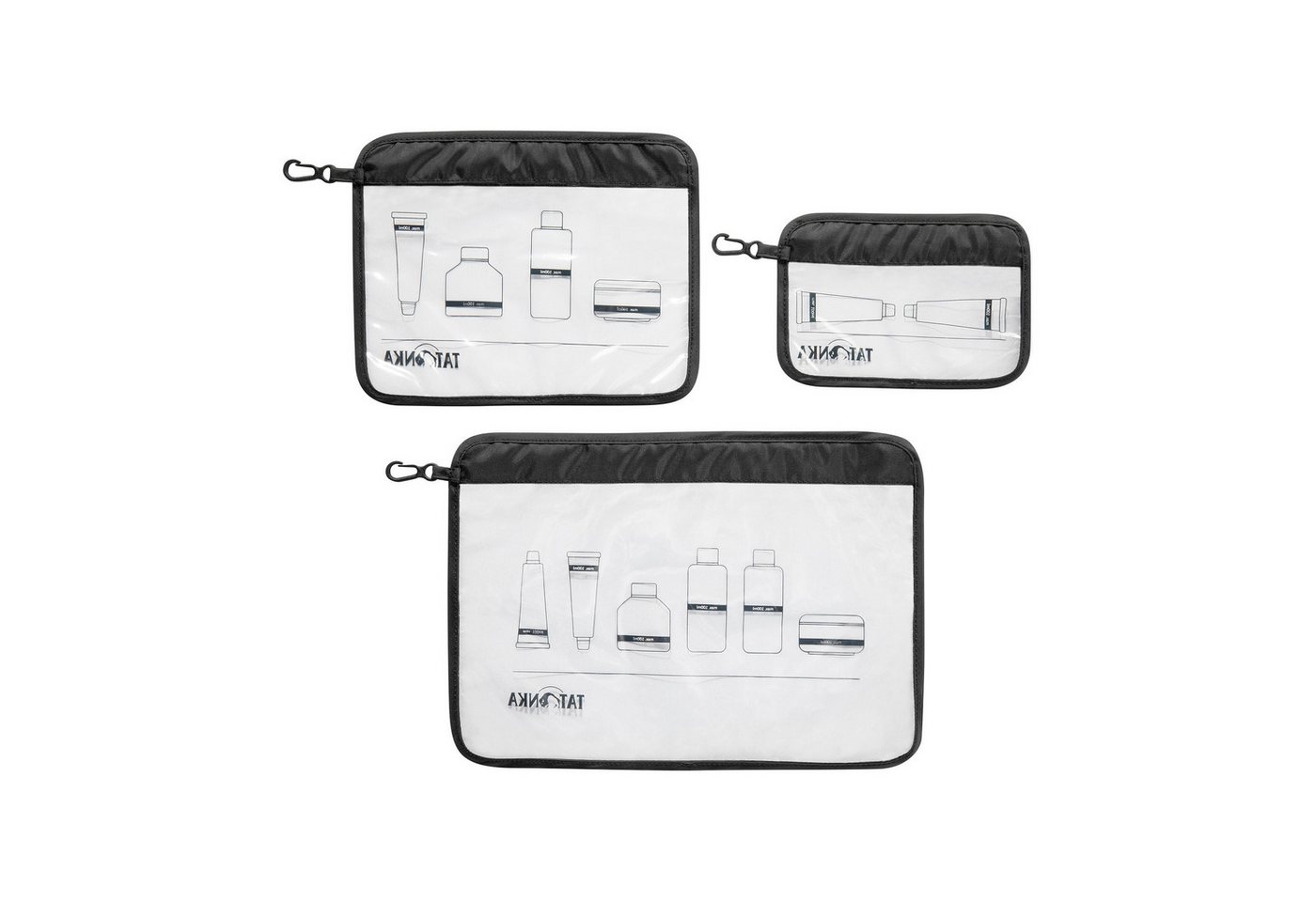 TATONKA® Aufbewahrungstasche Zip Flight Bag Set Flugzeug-Beutel (3 Stück)