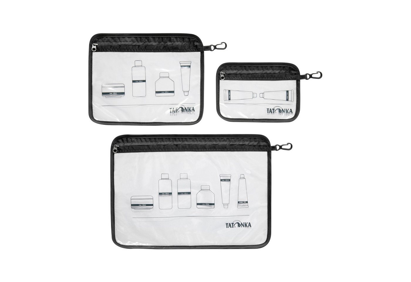 TATONKA® Aufbewahrungstasche Zip Flight Bag Set Flugzeug-Beutel (3 Stück) Bild 2