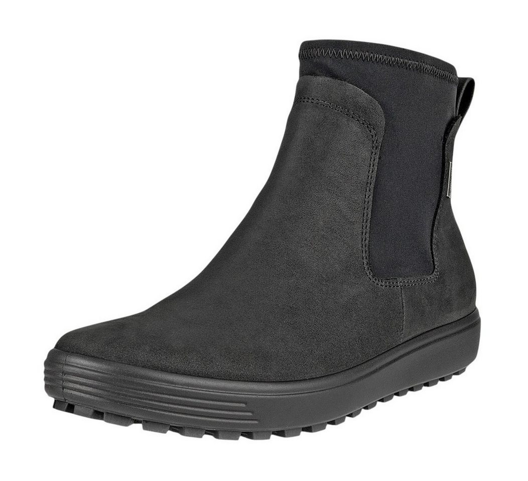 Ecco Stiefelette Soft 7 Tred Chelsea GTX (Nubukleder, wasserdicht) schwarz Wanderschuh