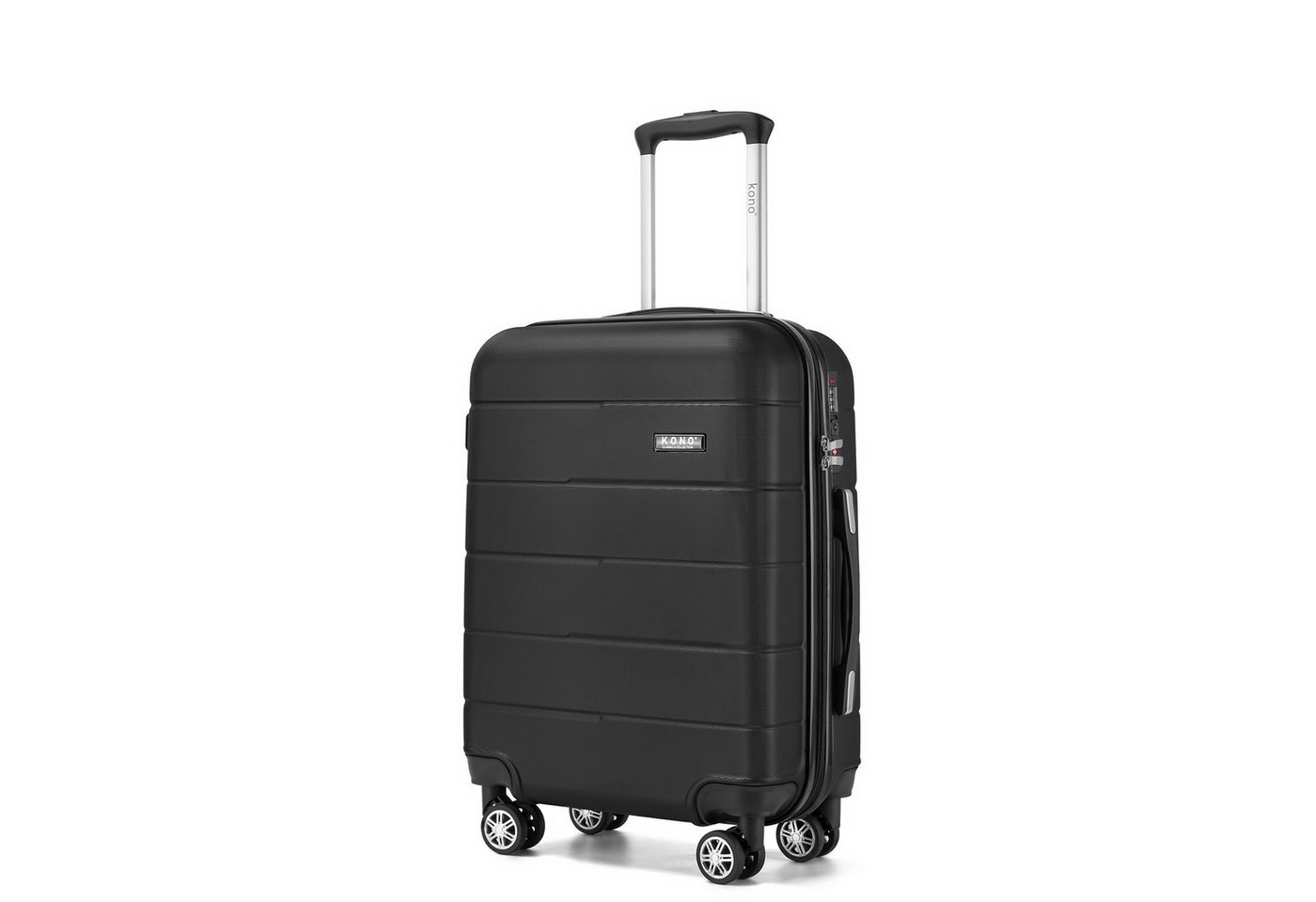 KONO Hartschalen-Trolley, ABS+PC, 4 Doppelrollen, TSA‑Zahlenschloss geeignet für Ryanair Bild 4