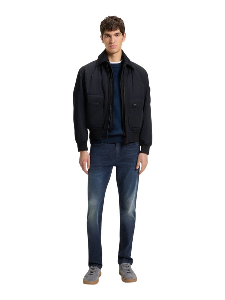 BOSS ORANGE Outdoorjacke schwarz,Outdoor,Polyester,Unifarben,Umlegekragen,Lang,Regular Fit Bild 5