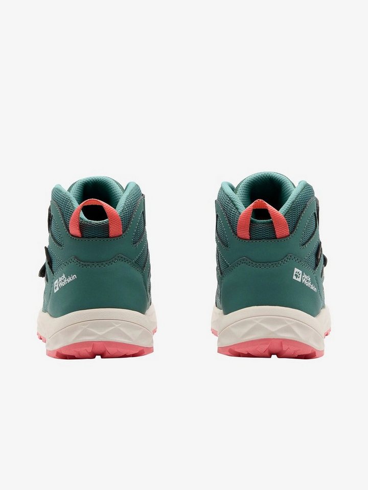Jack Wolfskin Woodland 2 Texapore Mid VC (Klett­ver­schluss, wasserdicht) jade grün Wanderschuh