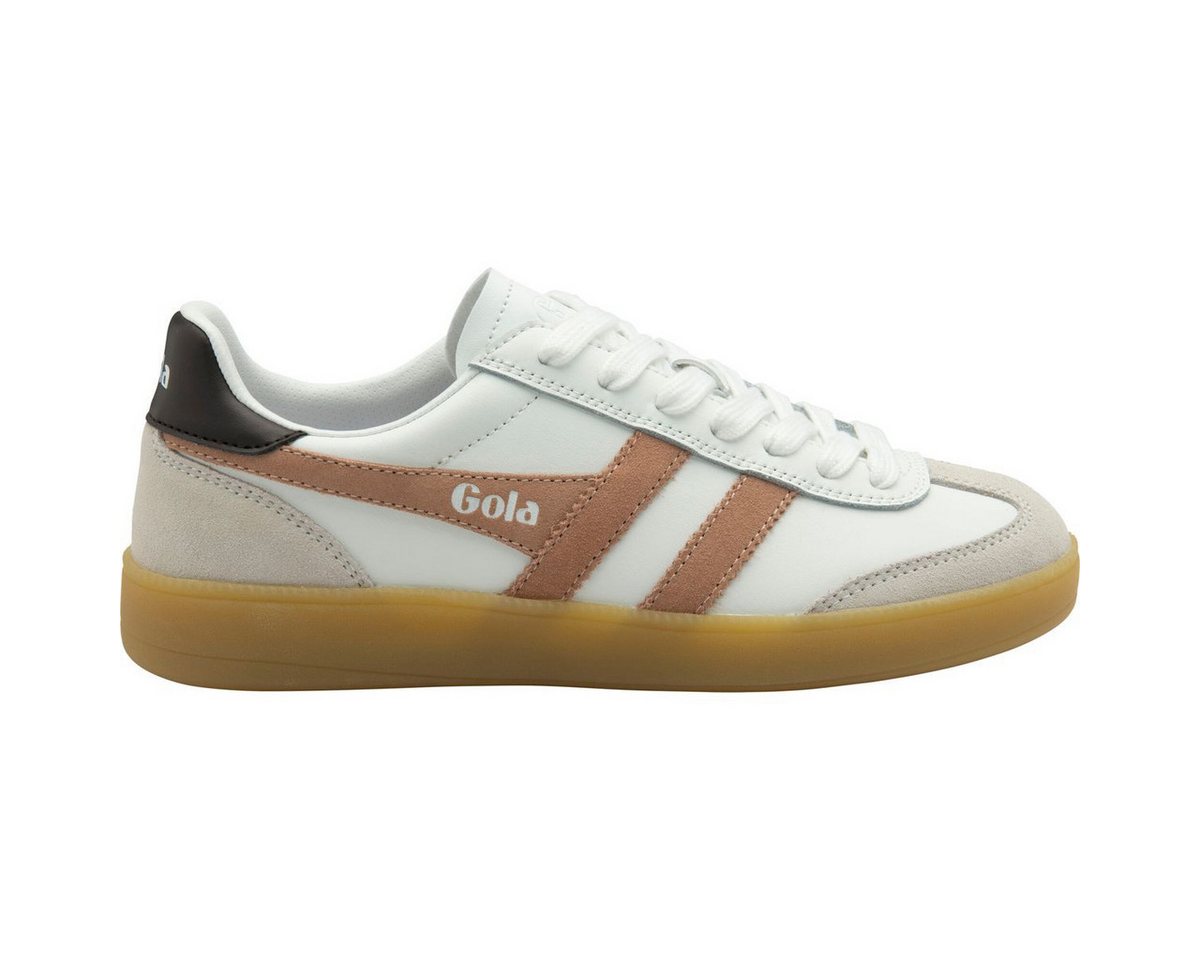 Gola Viper Leather Sneaker Women Outdoorschuh Eleganter Damensneaker aus Leder mit farbigen Akzenten und