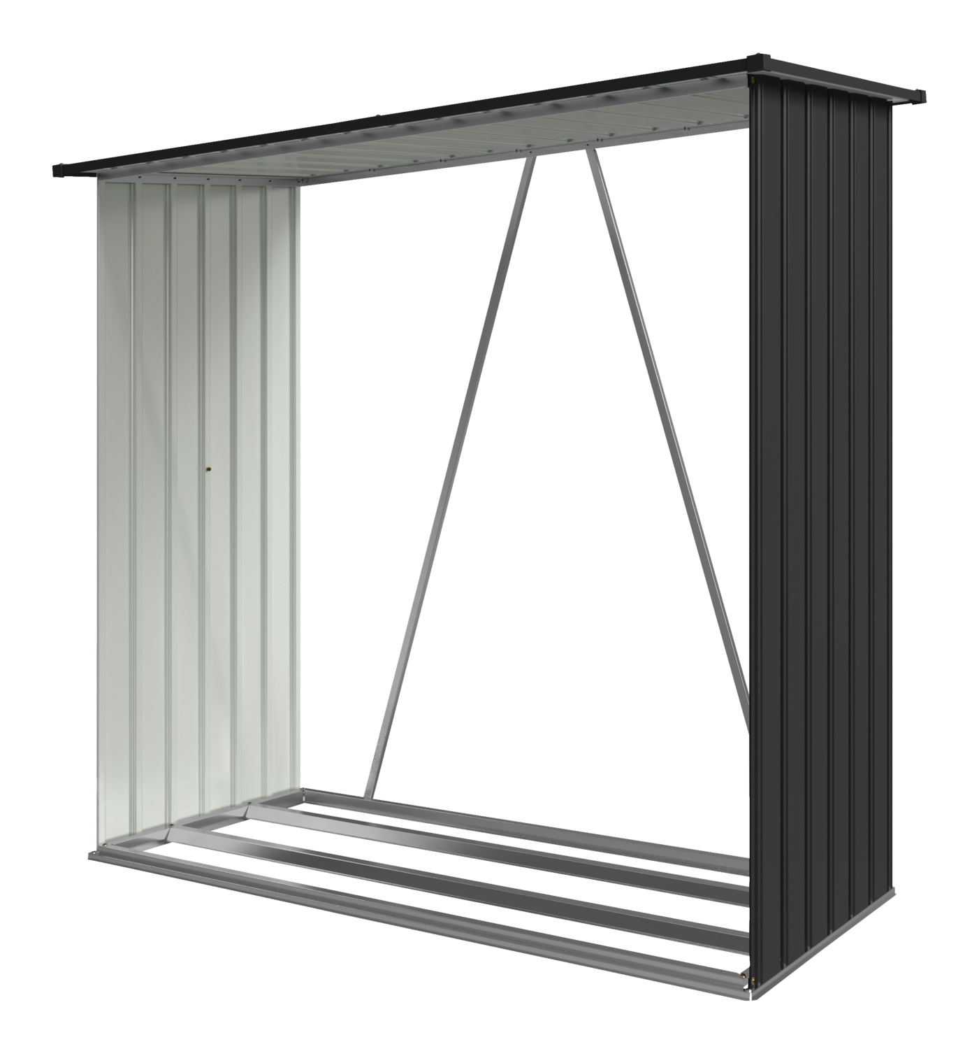 PARKSIDE® Kaminholzregal, 164 x 84 x 157 cm (Anthrazit) Bild 3