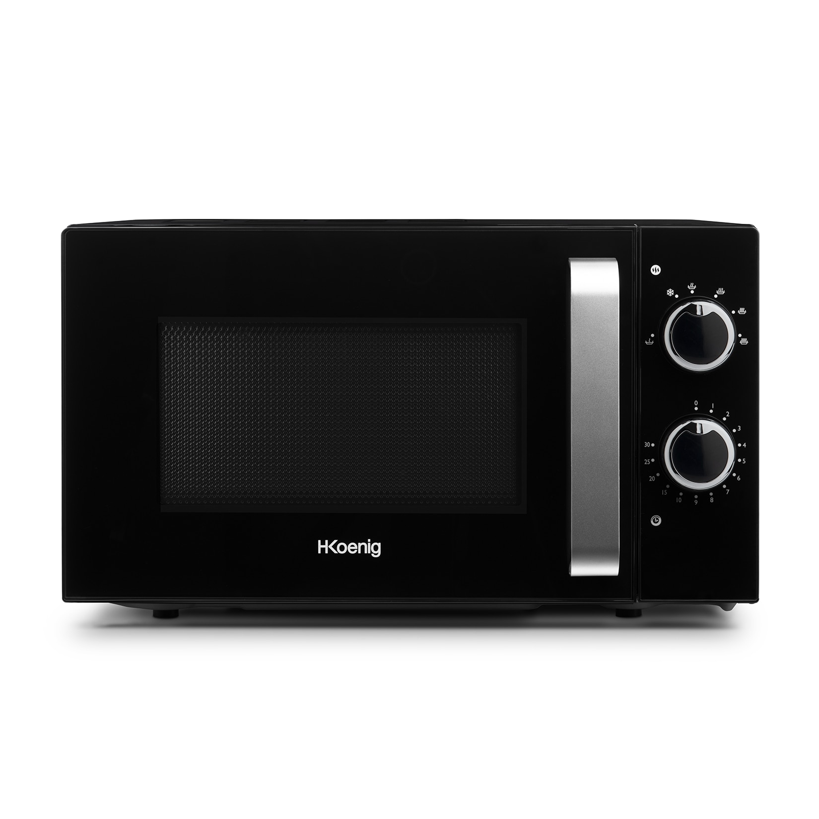 H.Koenig VIO8 Mikrowelle / 20L / Compact Design / Leistungsstark / 700 W / Drehteller 24,5cm / 5 Heizstufen und Auftaufunktion / Timer bis 30 min