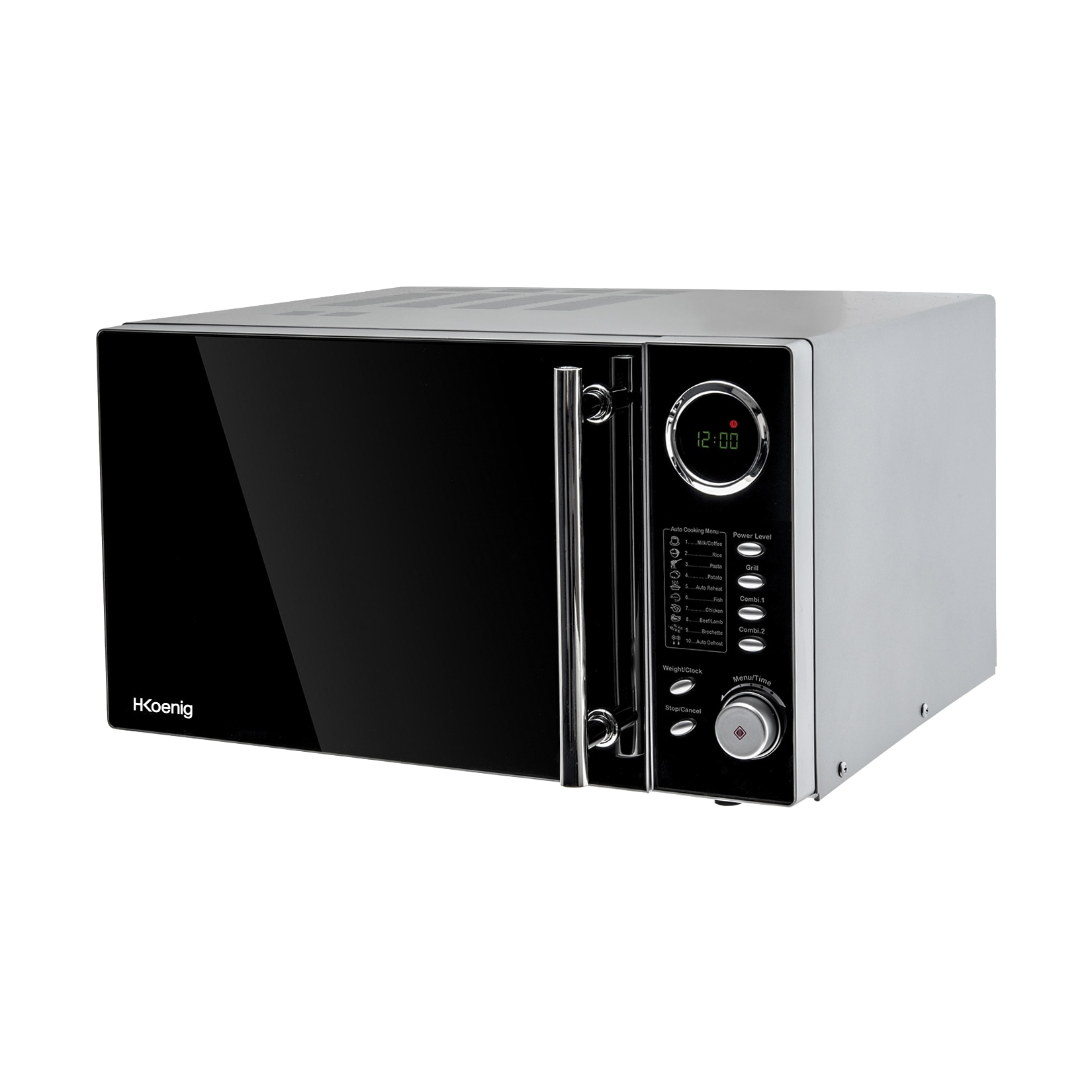 H.Koenig VIO9 Mikrowelle / 900 W / 25L Garraum / Mikrowelle mit Grill und kombinierbaren Kochfunktionen / 10 automatische Garprogramme