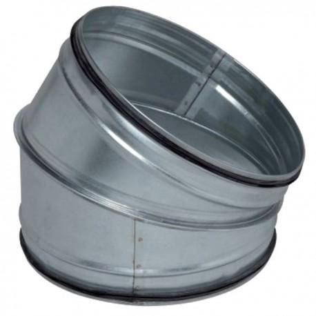 Lüftungszubehör Aldes Bogen 30 Grad Verzinkter Stahl 355 Mm