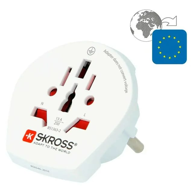 Skross 1.500211-e Reiseadapter Ca W To Eu