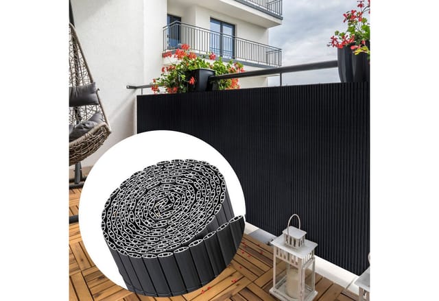 Pvc Sichtschutzmatte Balkon Sichtschutz Wasserdicht Windschutz Balkonabdeckung, 80x300 Cm