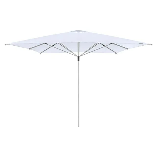Sonnenschirm/ Großschirm 'telestar' 400 X 400 Cm, Weiß, Ohne Volant, Bezug Aus 100% Polyester, Gestell Aus Aluminium, 25 Kg - Doppler