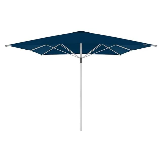 Sonnenschirm/ Großschirm 'telestar' 400 X 400 Cm, Dunkelblau, Ohne Volant, Bezug Aus 100% Polyester, Gestell Aus Aluminium, 25 Kg - Doppler