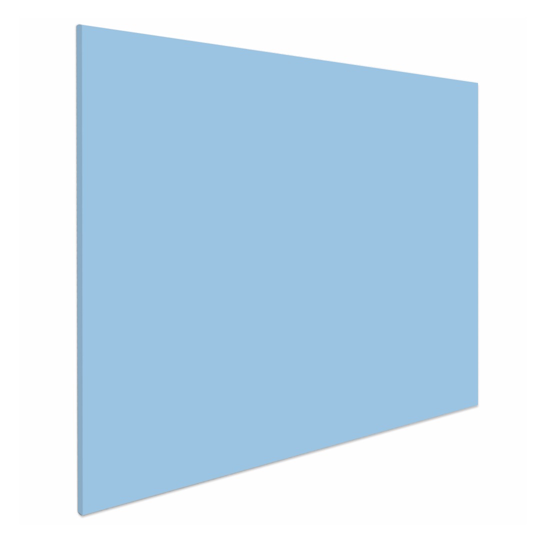 Rahmenloses Whiteboard - 90x120 Cm - Babyblau