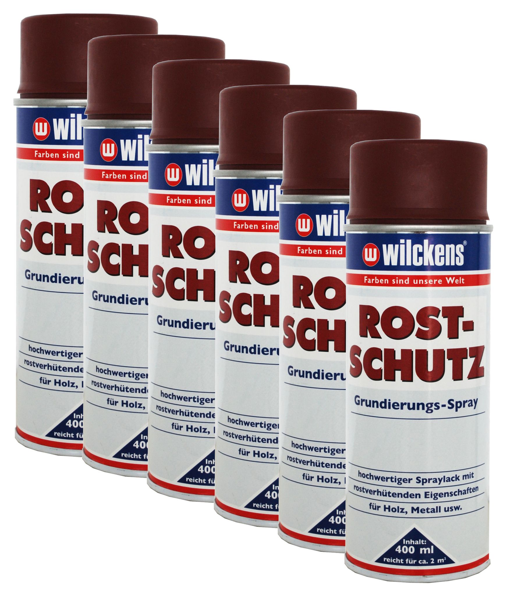 6x Wilckens Rostschutz Grundierungspray&nbsp6x16100500140