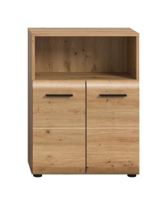Ice Badschrank 2 Türen, 1 Regal Eiche Dekor.
