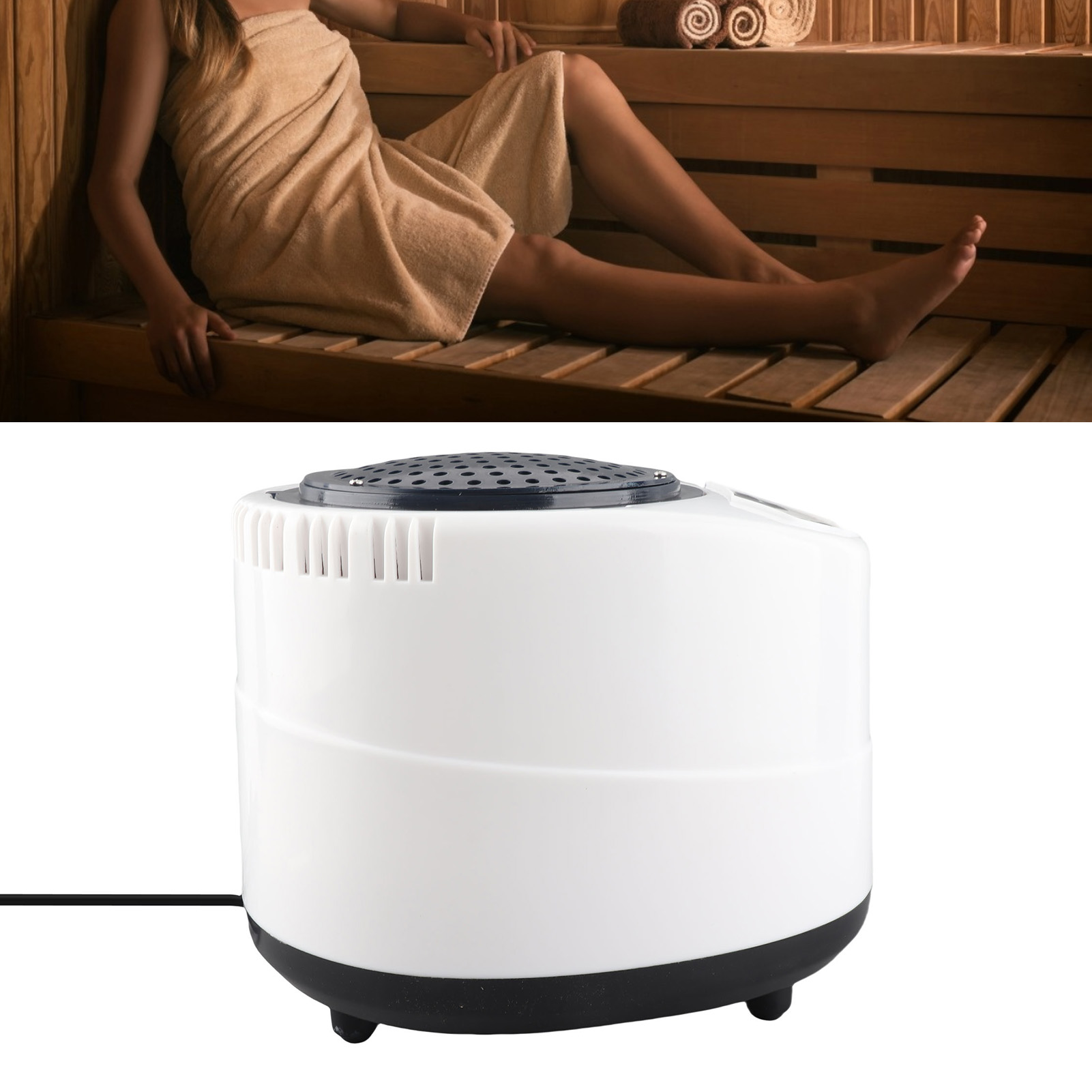 1500-w-dampfgerät Für Spa Und Sauna, Material: Abs, Pp, Pc, Edelstahl, Pvc, 3 Liter Fassungsvermögen, Fernbedienung Für Die Körpertherapie Zu Hause