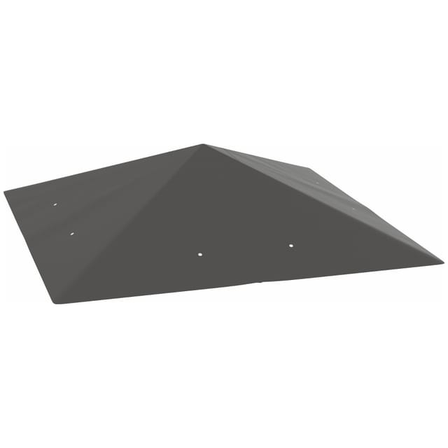 Ersatzdach Für Pavillon 3 X 3 M Wasserabweisend Pavillondach Upf30+ Ersatzbezug Oxford-stoff, 370 G/m², Grau